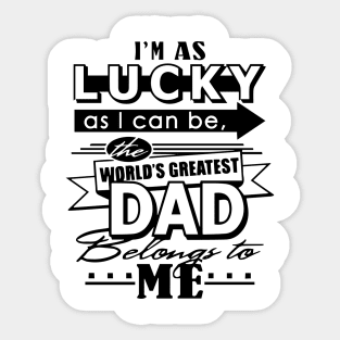 WORLD GREATEST DAD Sticker